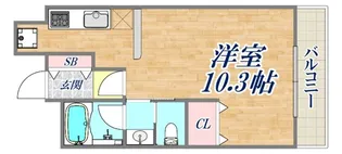 アーバネックス神戸駅前【10階】の間取り