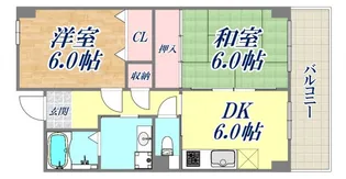 ミモザの館【2階】の間取り