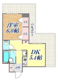 ブルームライフ兵庫【2階】の間取り