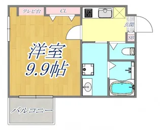 エヌエムサンカンテキャトフB棟【2階】の間取り