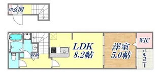 グランブル5【2階】の間取り