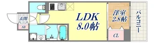 LIVIAZ KOBE LaMer【8階】の間取り