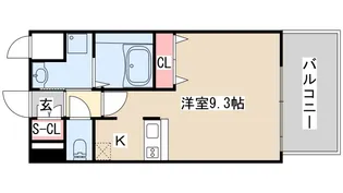 プライムレジデンス神戸・県庁前【9階】の間取り