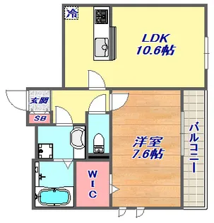 グレイスコート神戸住吉【3階】の間取り