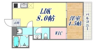 ビタミンテラス上筒井【3階】の間取り