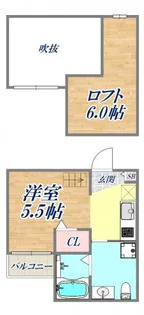 CUBE【2階】の間取り