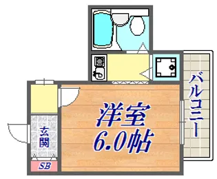 ペイサージュサンコー【3階】の間取り