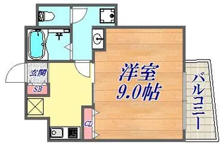 アクアプレイス新神戸駅前【6階】の間取り