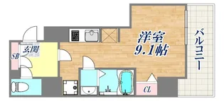 セオリー神戸ウエストゲート【1階】の間取り