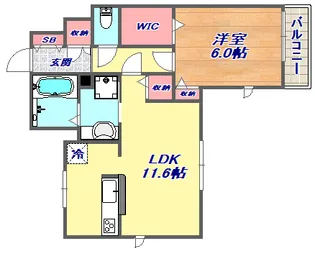 ボヌール本山中町【3階】の間取り