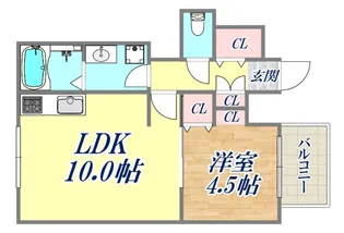 パロス須磨浦通【1階】の間取り
