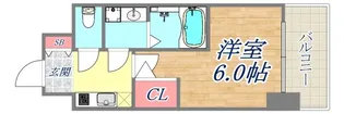 エスリード神戸兵庫駅アクアヴィラ【5階】の間取り