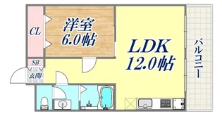 灘ロイヤルハイツ【4階】の間取り