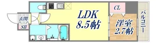 LIVIAZ KOBE LAMER【8階】の間取り