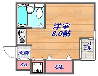 マリンクレール六甲2【2階】の間取り