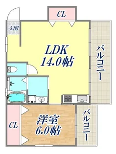 第二永光マンション【4階】の間取り