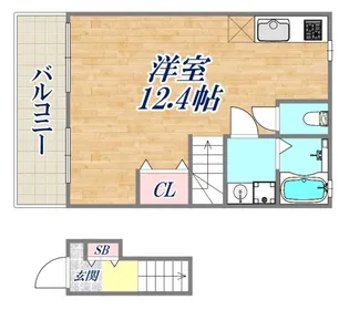 クレル・リ・ヴィエール2【2階】の間取り