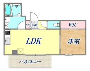サンシエ神戸元町【2階】の間取り