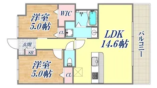 ラ フィエスタ新神戸【4階】の間取り