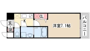 アドバンス三宮シュロス【7階】の間取り