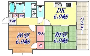 サンライズ壱番館【2階】の間取り