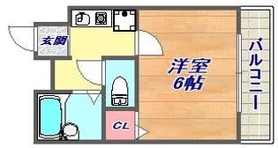 シャルマンコート東灘【405号室】の間取り