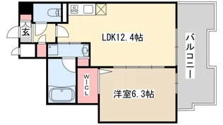 L・Isobe三宮【6階】の間取り