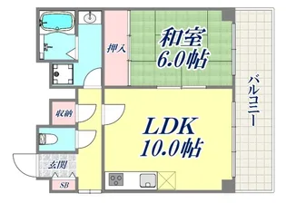 モアベル神戸【1階】の間取り
