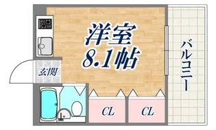 永手コスモハイツ【2階】の間取り