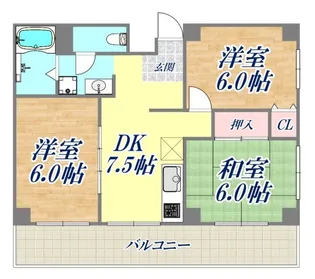 ハイツタケシ【203号室】の間取り
