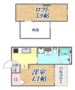 シャイニー西舞子【2階】の間取り
