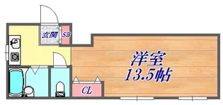 松屋北野坂ビル【3階】の間取り