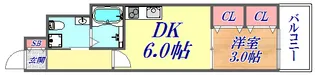 セレニテ神戸元町クレア【6階】の間取り