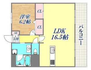 フォーラムノリタケ 2番館【1階】の間取り