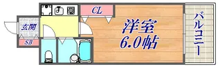 エスリード三宮フラワーロード【13階】の間取り