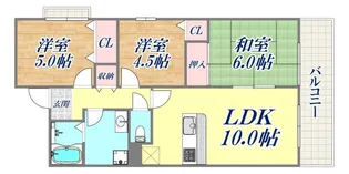 ホップス須磨【1階】の間取り