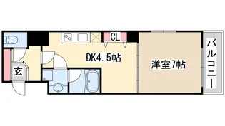 ベレッツァ【6階】の間取り