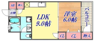 湊川センタービルB棟【5階】の間取り