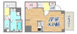 アヴェニール六甲【1階】の間取り