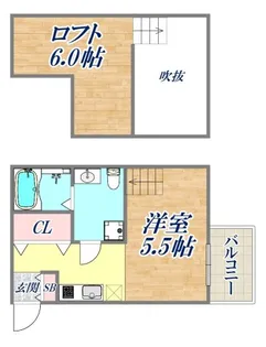ラネージュ神戸【1階】の間取り