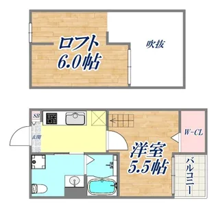 メゾン・ド・イスティクラール【1階】の間取り