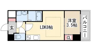 M’s palazzo HAT KOBE 【6階】の間取り