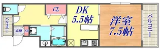 マリス神戸WING【3階】の間取り
