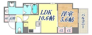 リーガル神戸三宮2【13階】の間取り
