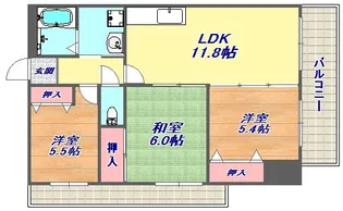 フレンテ灘【9階】の間取り