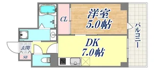 グランアクシス【7階】の間取り