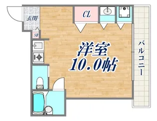 フレックス山手【3階】の間取り