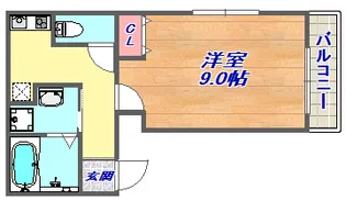 フジパレス御影WEST【2階】の間取り