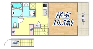 Kパラッツォ垂水泉が丘【2階】の間取り