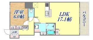 ワコーレザ・神戸旧居留地レジデンスタワー【8階】の間取り